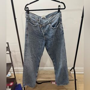 AGOLDE Criss Cross Denim Jeans
